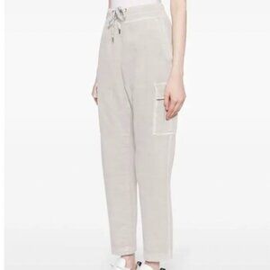 James Perse Los Angeles Zuma Cropped Cargo Trousers pull on Pants Size 2 Medium